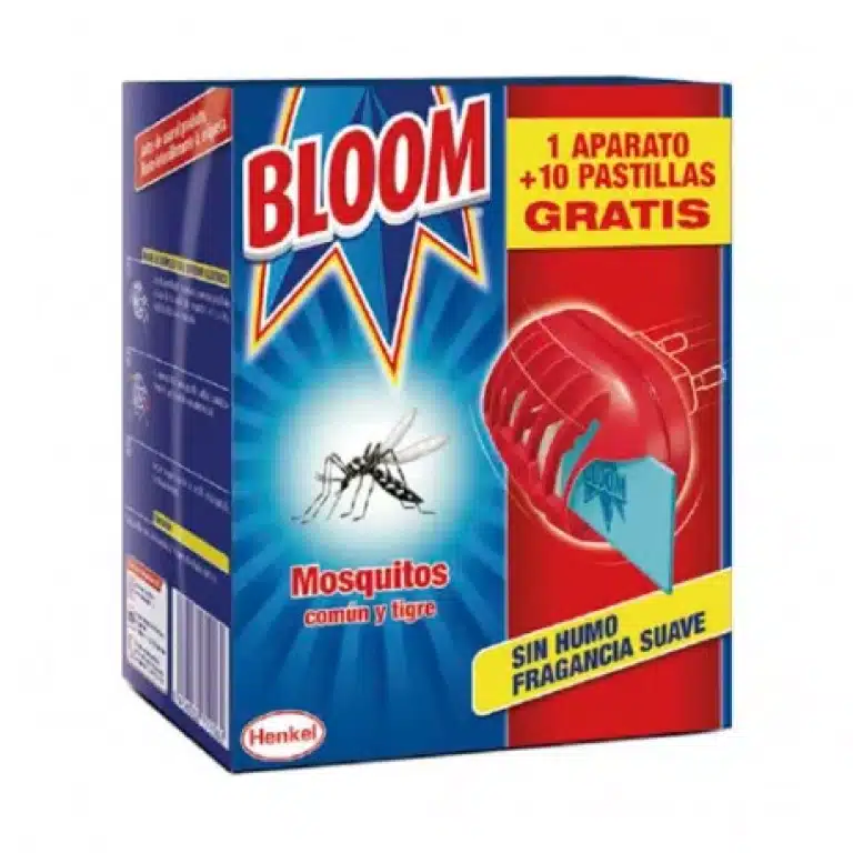INSECTICIDA ELECTRICO BLOOM  MOSQUITOS APARATO +10 PASTILLAS