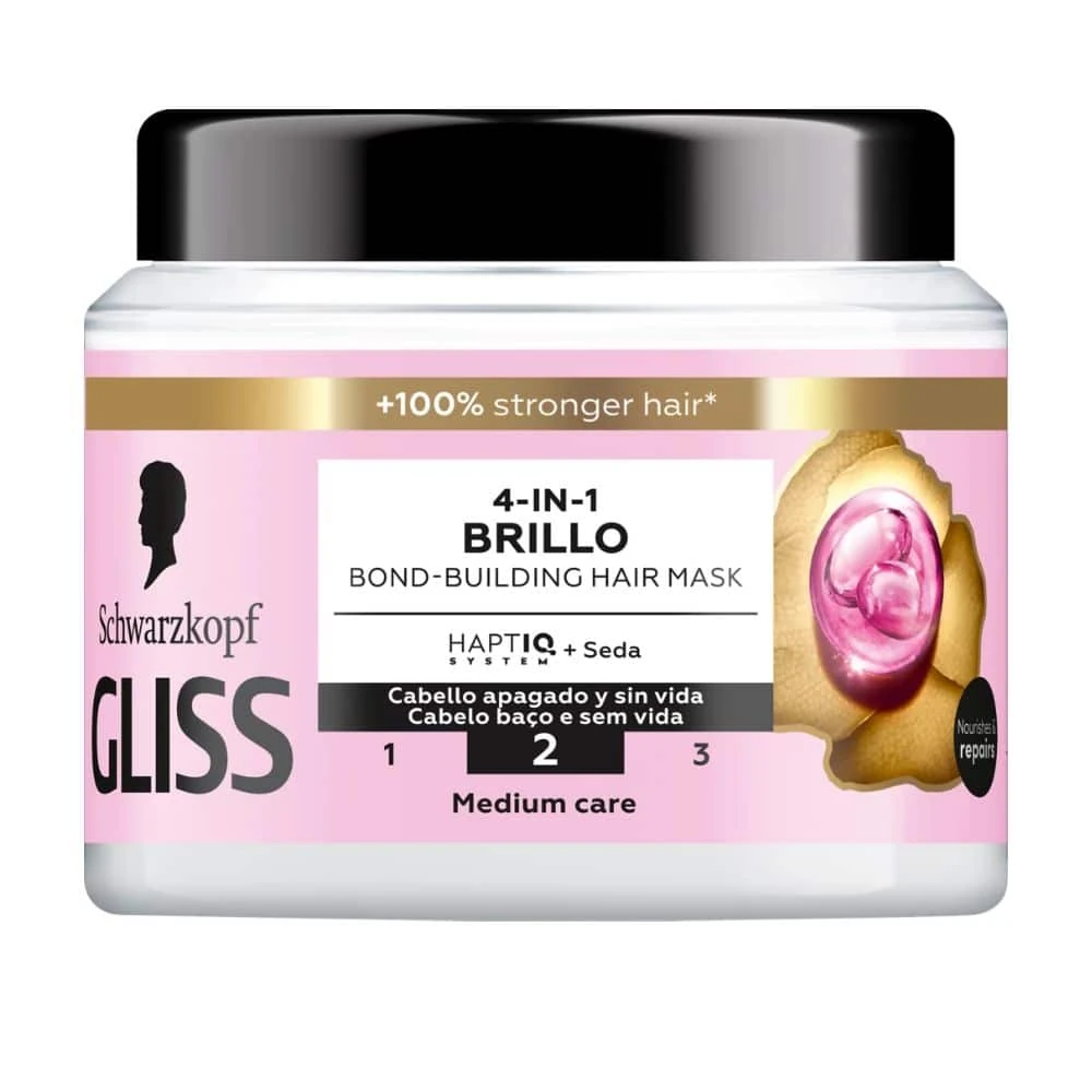 Mascarilla Gliss Schwarzkopf 4 en 1 brillo