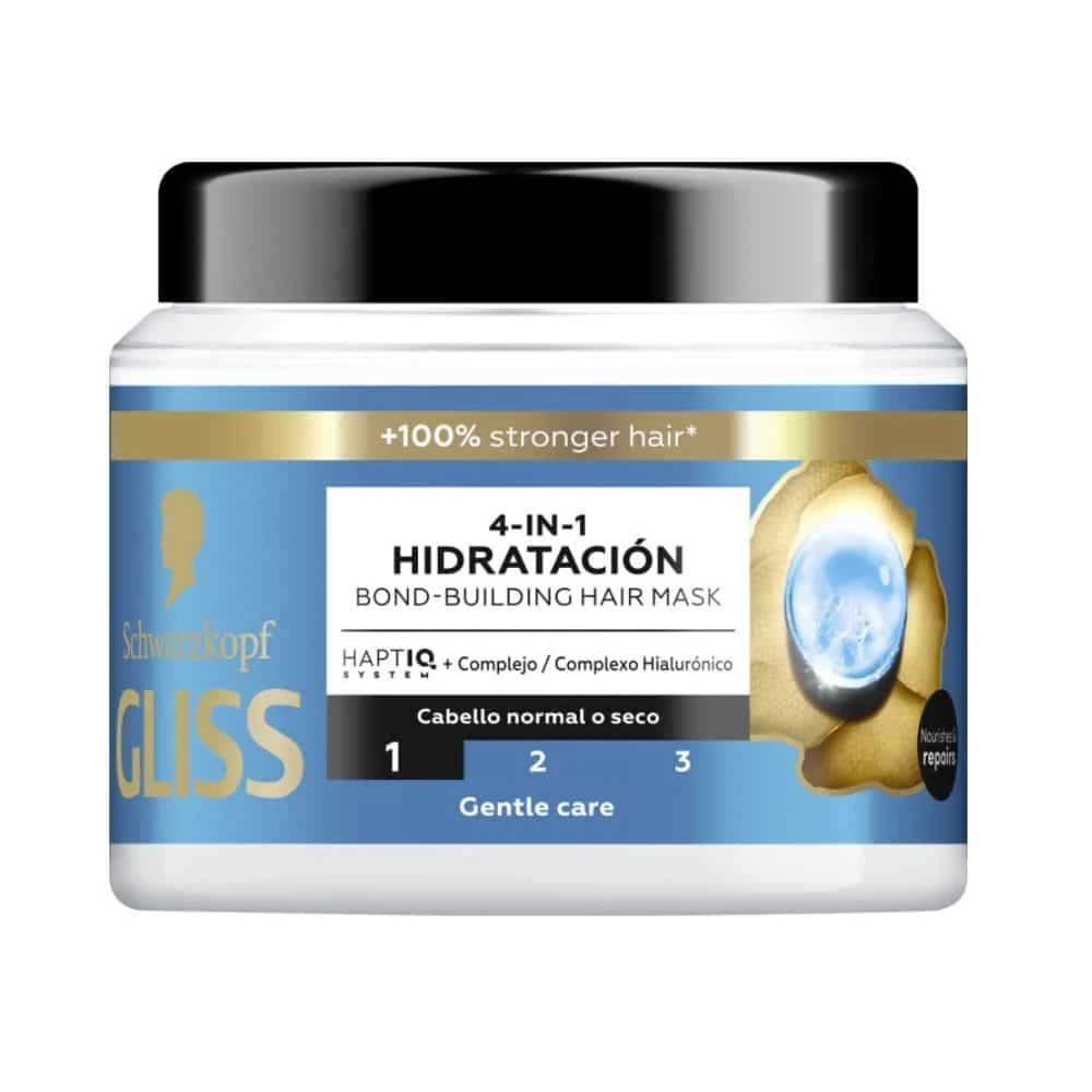 Mascarilla Gliss Aqua Revive 4 en 1 400 ml