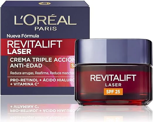 L´OREAL CREMA REVITALIFT LASER DIA TRIPLE ACCION ANTI-EDAD F20 50ML