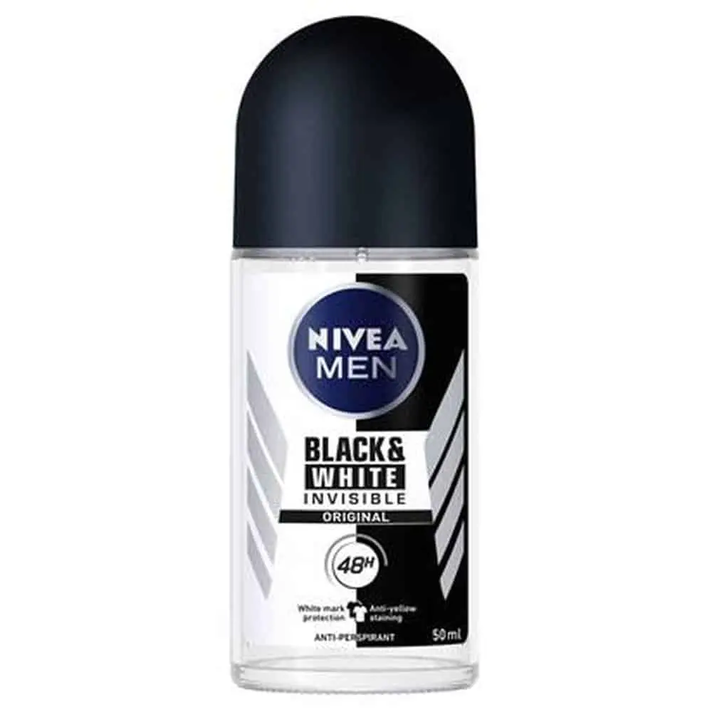 DESODORANTE NIVEA MEN BLACKAND WHITE ROLL ON 50 ML