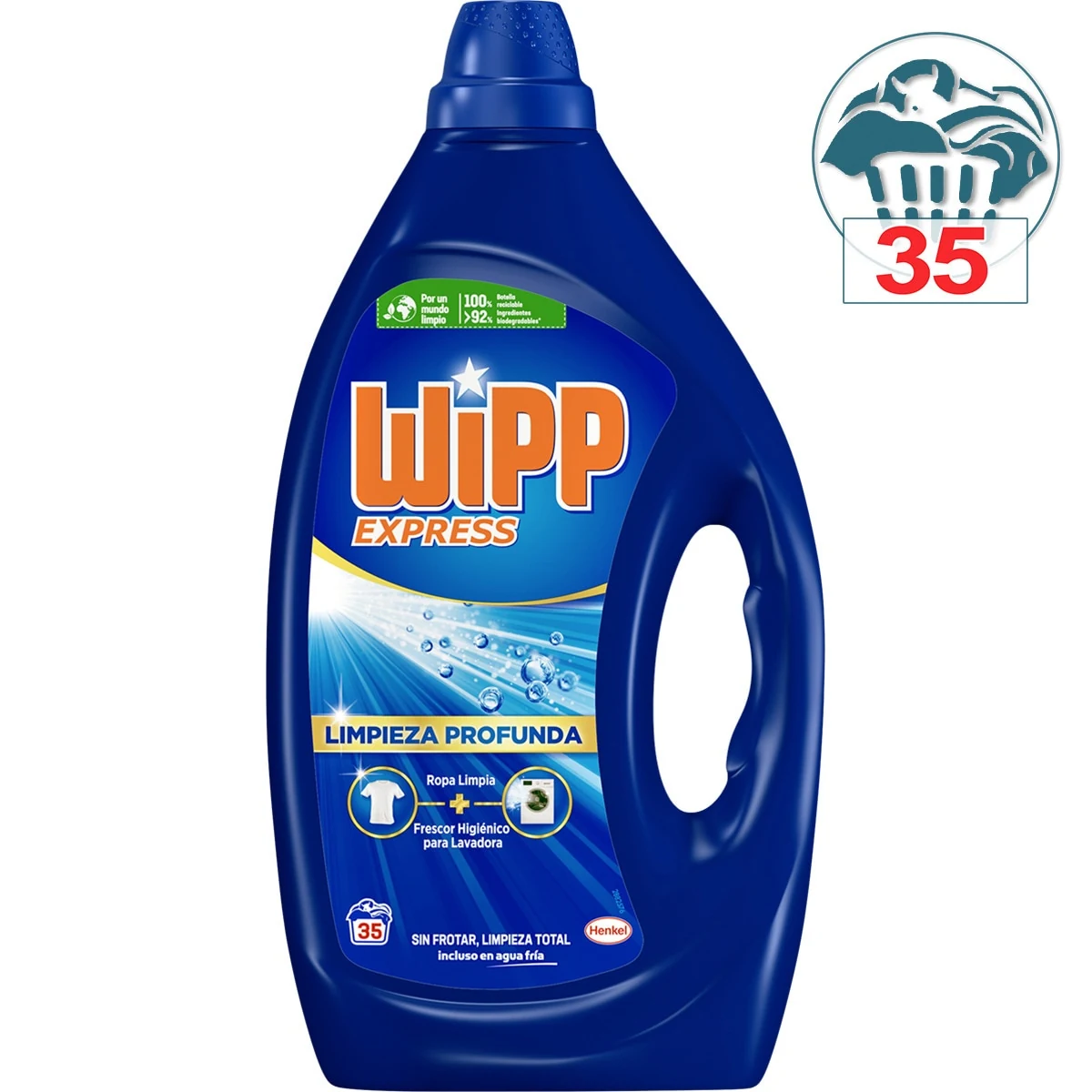 Wipp Express Azul detergente 35 dosis